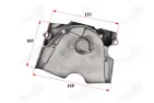 Dangtelis variklio motociklo ROMET ZETKA 125CC 156FMI
