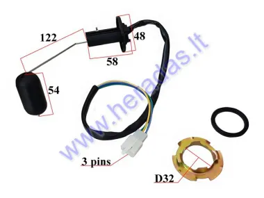 Fuel level sensor for scooter (inside fuel tank) SOWA, QUANTUM