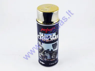 Dažai eorozoliniai PERFECT SUPER CHROME GOLD 400ml