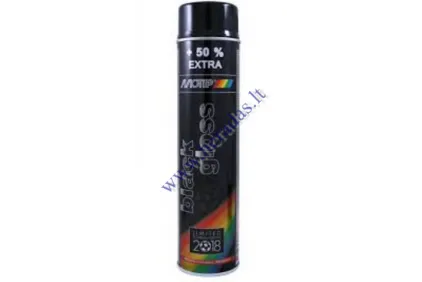 Black gloss paint MOTIP 600ml