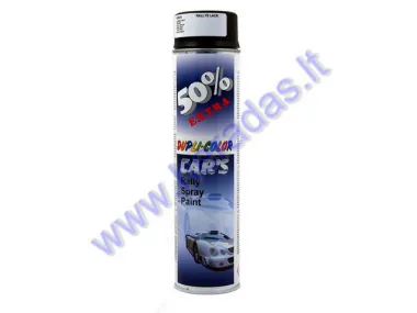 Black matte paint DUPLI-COLOR CARS 600 ml.