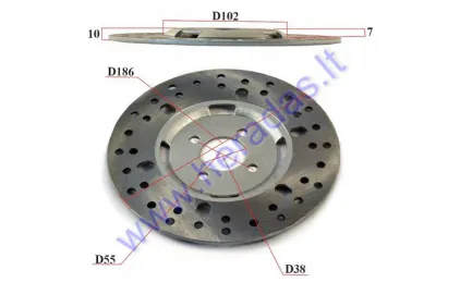 Rear brake disc 200-250cc D186