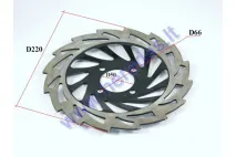 Motorcycle rear brake disc