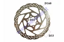 Brake disk for wheelchair trailer