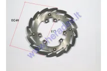 Front brake disc