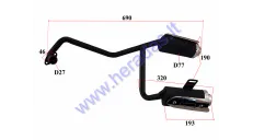 Muffler for ATV quad bike
