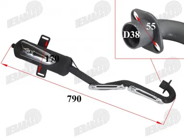 Muffler for ATV quad bike 250cc