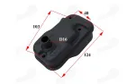 Muffler for motorized bicycle engine 4T 53cc 144F-1G