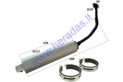 Muffler for scooter 125-150cc