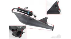 2-stroke scooter muffler