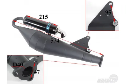 2-stroke scooter muffler 2-stroke scooter muffler