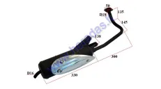 Muffler for scooter 50cc GY6 139QMB
