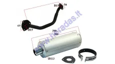 Muffler for scooter GY6 50cc