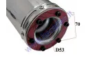 Muffler universal for scooter, motorcycle 125-450cc 510mm set