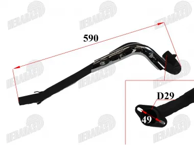 Exhaust pipe ATV quad bike fits EGL MOTOR MADIX110, THE125