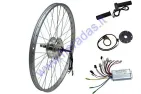 Conversion kit to electric bicycle 250W 36V,motor,controller,handles. Rear wheel with motor 26 inches (26inches) X 1.95