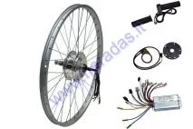 Conversion kit to electric bicycle 200W 36V, engine, controller, handles. Rear wheel with engine 26 inches X 1.95