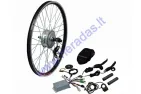 Conversion kit to electric bicycle 250W 36V,motor,controller,handles. Rear wheel with motor 26 inches (26inches) X 1.95