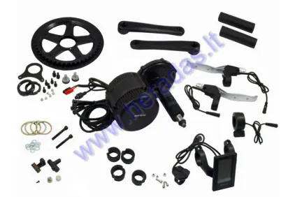 CONVERSION KIT TO ELECTRIC BICYCLE, CRANKSET MOTOR 1000 WAT 48V CRANKSET FIXTURE WIDTH 100mm