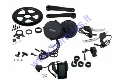 Conversion kit to electric bicycle, crankset motor 750 WAT 48V Crankset fixture width 68mm