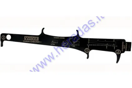 Bicycle chain wear indicator Pedros chain Checker PLUS II