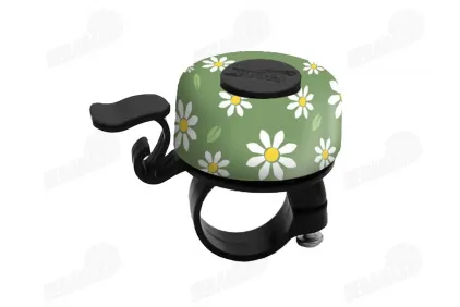 Dviračio skambutis BONIN Daisies, žalios spalvos