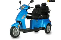 2-SEAT ELECTRIC TRIKE SCOOTER Sunra Electron MS04 WITH HIGH SEAT 1000W 60V 30AH Graphene battery