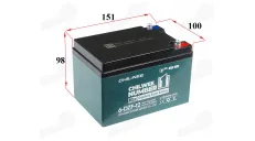 Elektrinio dviračio akumuliatorius 12V 12AH 6-DZF-12  6DZF12 Analogas EB2087Tinka mini keturračiams HUNTER, GEPARD, CRUSAD ,mašinėlėms.