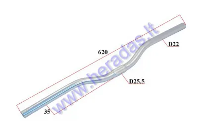 Aluminium handlebar for electric bicycle Electron EB18