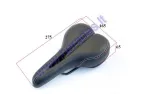 Saddle with fixing bolts for electric bicycle Electron EB18 EB19