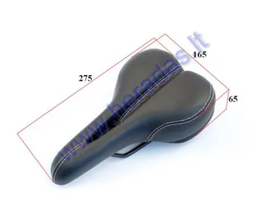 Saddle with fixing bolts for electric bicycle Electron EB18 EB19