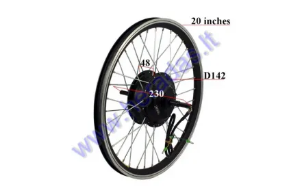 Rear wheel with motor for electric bicycle 36V 250W  Electron EB18