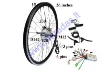 Rear wheel with motor for electric bicycle 36V 250W Electron  EB19