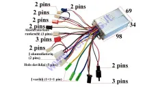 Elektrinio dviračio kontroleris 36V 250W