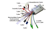 Controller for electric bicycle 36V 350W LY-63 15a sinusoid