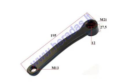 Steel crank arm for electric bicycle Electron EB18