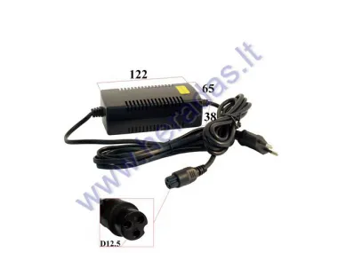 24V 1.6A Battery charger 3 pin