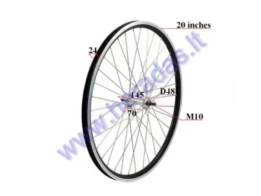 Front wheel for electric bicycle Electron EB18