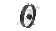 Front wheel with motor for electric bicycle 48V 750W FAT Bike 28 inches