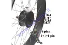 Elektrinio dviračio priekinis ratas su varikliu bešepetėliu 48V 750W  FAT Bike 28 colių