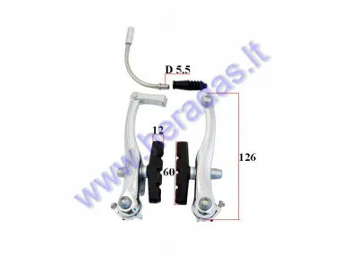 Front brake system for electric bicycle Electron EB18 EB19