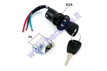 Key switch for electric bicycle