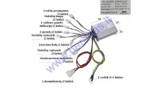 Controller for electric quad bike 36V 500W  2 speed