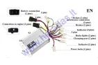 Elektrinio keturračio kontroleris 48V 1000W