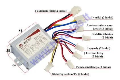 Controller for electric quad bike 48V 500W