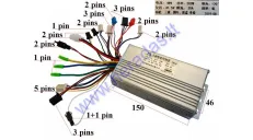 Electric quad bike controller 500W 48V analogue EB038 EB245