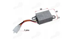 Elektrinio keturračio, skuterio įtampos keitiklis 48-72V į 12V   XL4L COMFIMAX ,PRAKTIK1 konverteris