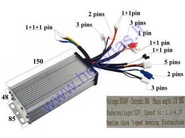 Elektrinio keturračio, skuterio kontroleris 60V500WAT   XL4L COMFIMAX