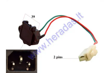 Electric ATV, scooter charging cord connection XL4L COMFIMAX