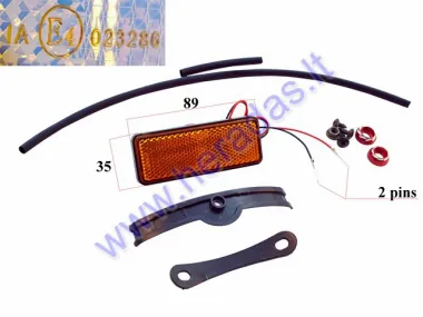 Illuminated reflector for electric ATV, scooter LED   XL4L COMFIMAX